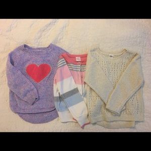 4T girl toddler sweater bundle